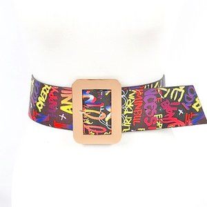 Graffiti Plus Size Belt